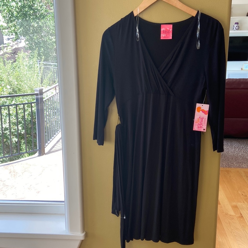NWT NEW RECRUIT MATERNITY BLACK DRESS